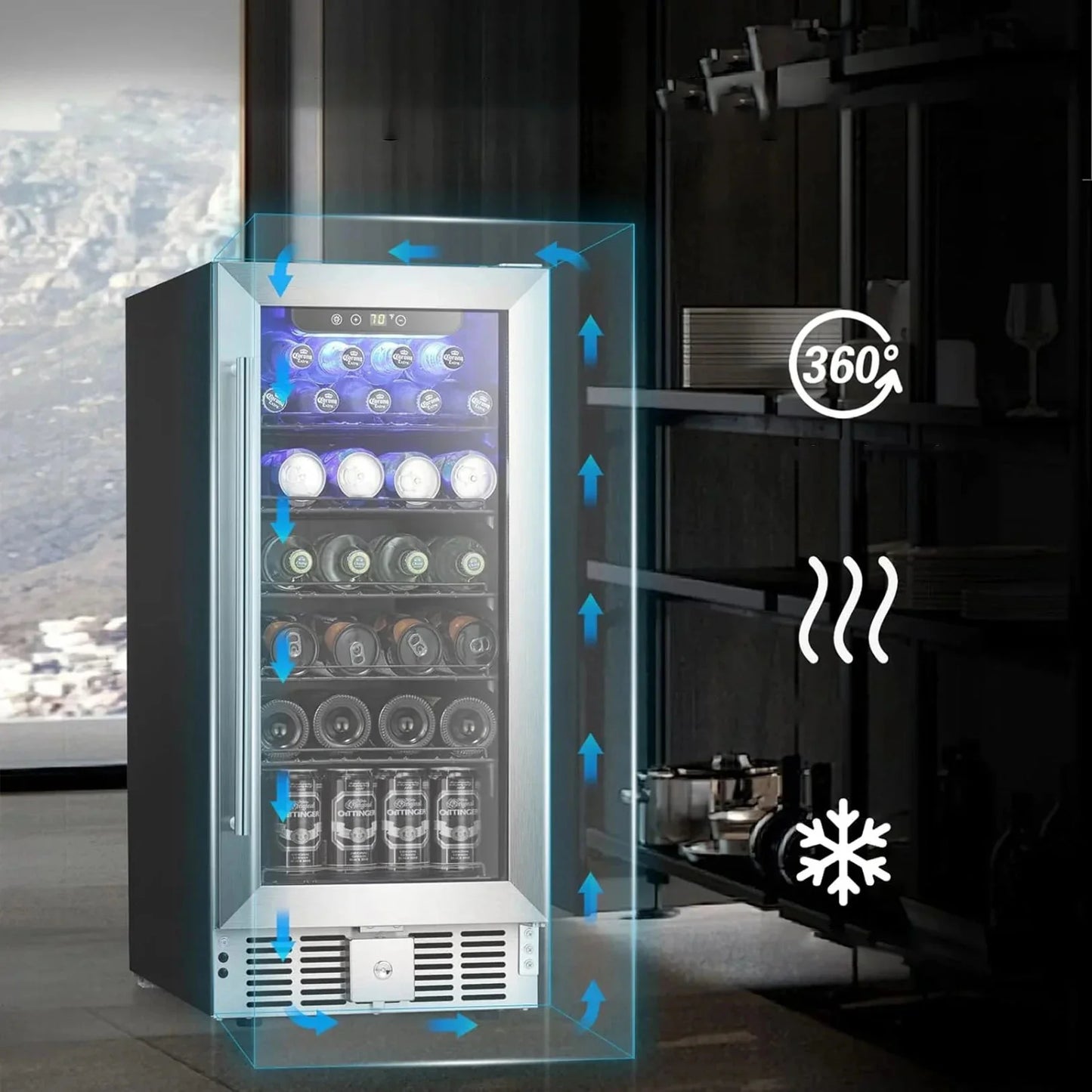 Electactic  Beverage Refrigerator Cooler 2.9 Cu.Ft