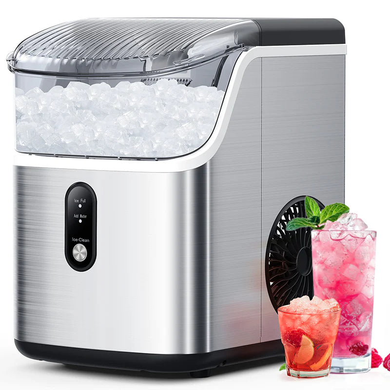 Electactic Stainless Steel Nugget Ice Maker 34Lbs/24hr