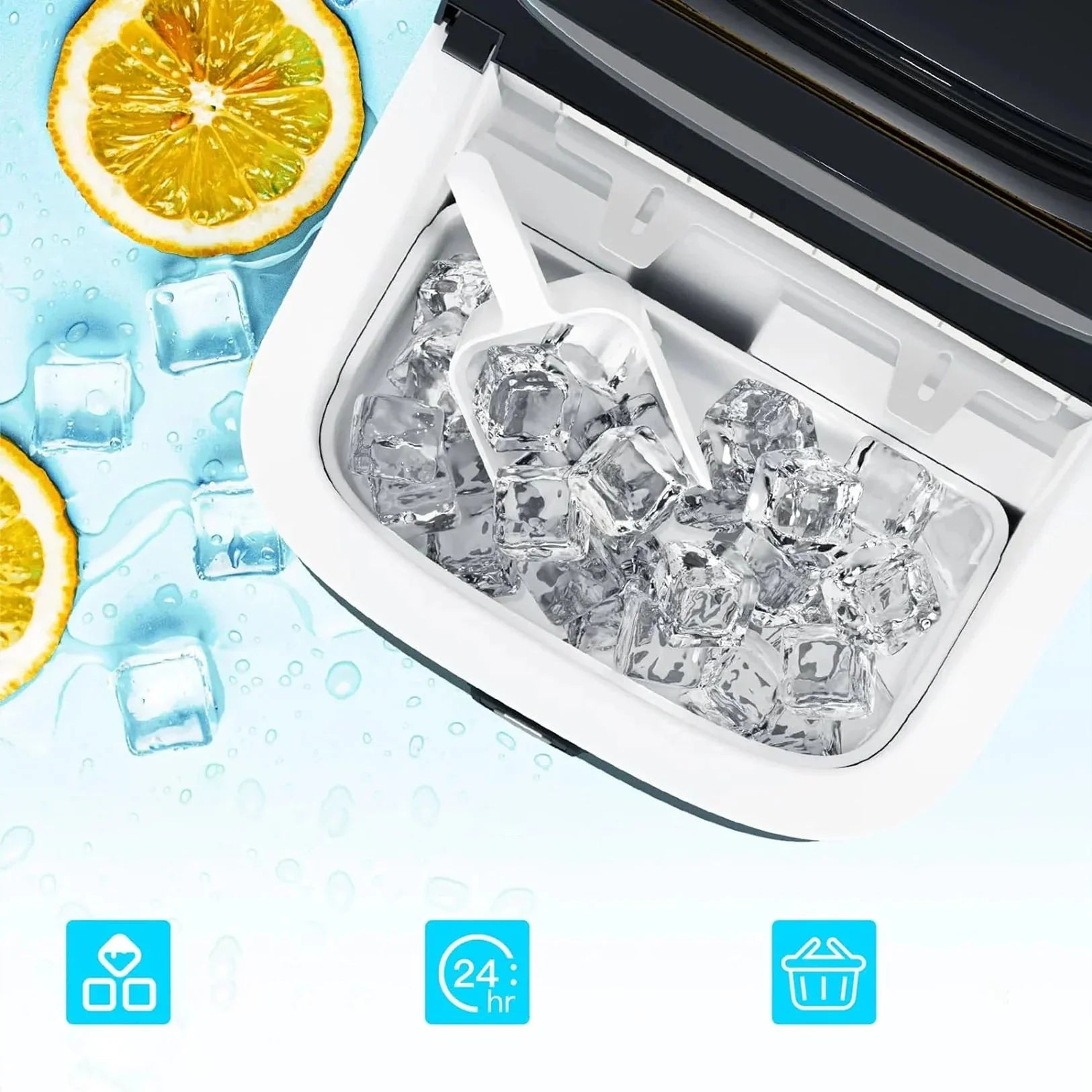 Electactic Cube Ice Maker 30LBS/24H