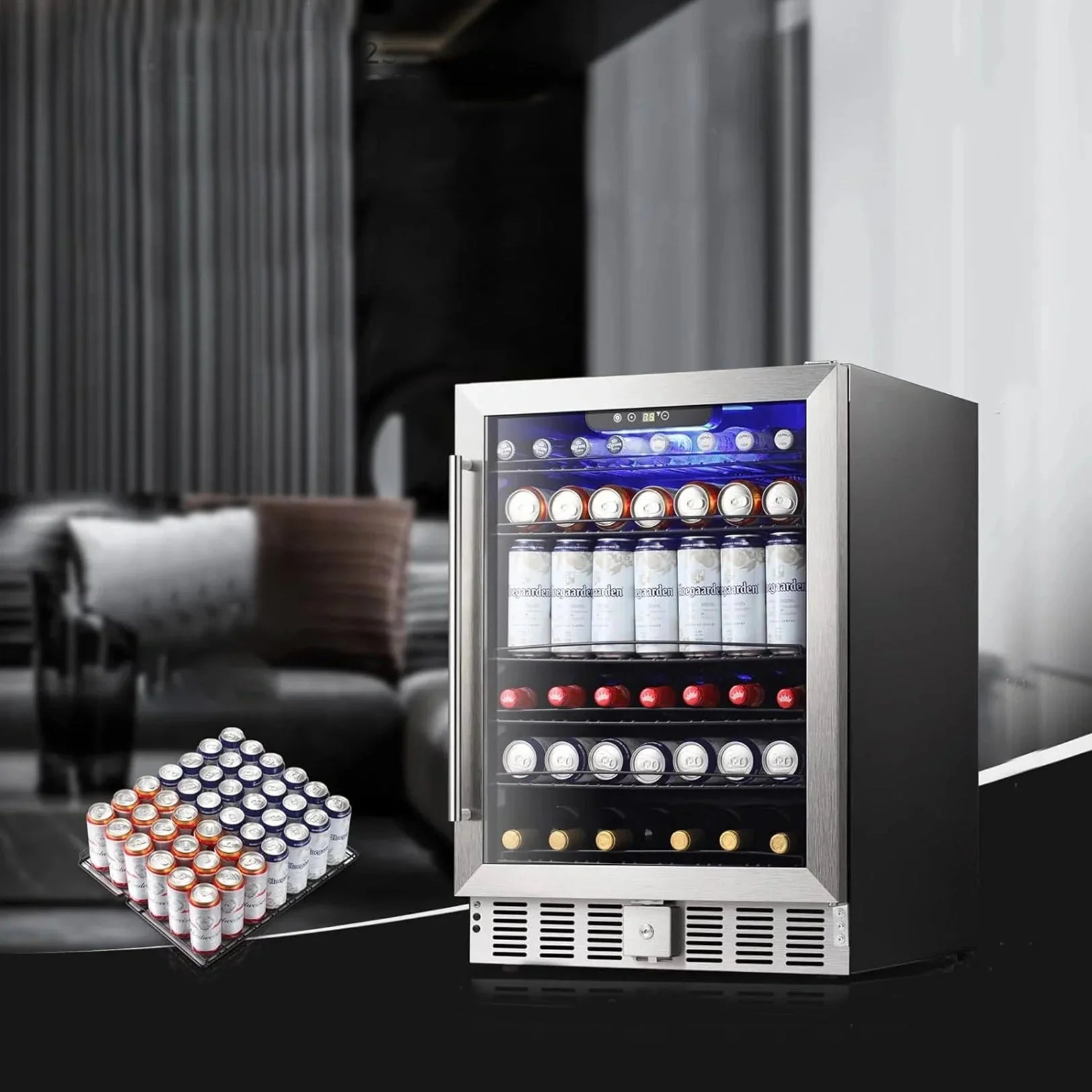 Electactic Beverage Refrigerator Cooler 5.1 Cu.Ft