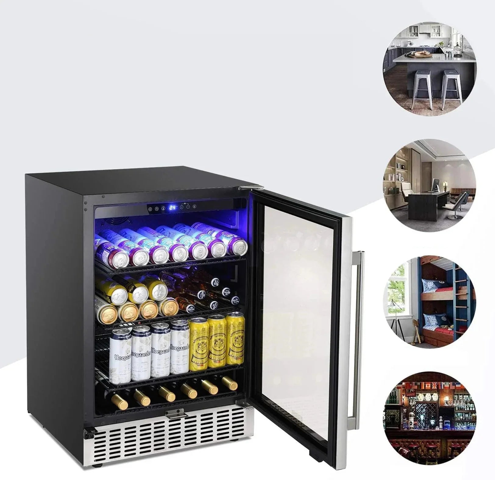 Electactic Beverage Refrigerator Cooler 46 Bottle & 156 Cans