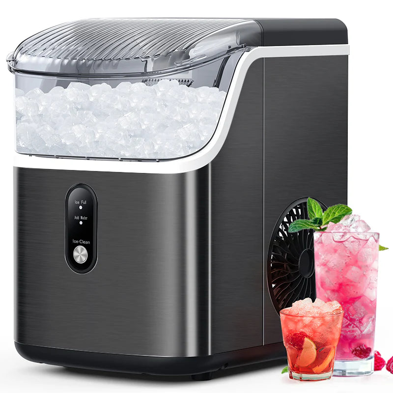 Electactic Stainless Steel Nugget Ice Maker 34Lbs/24hr