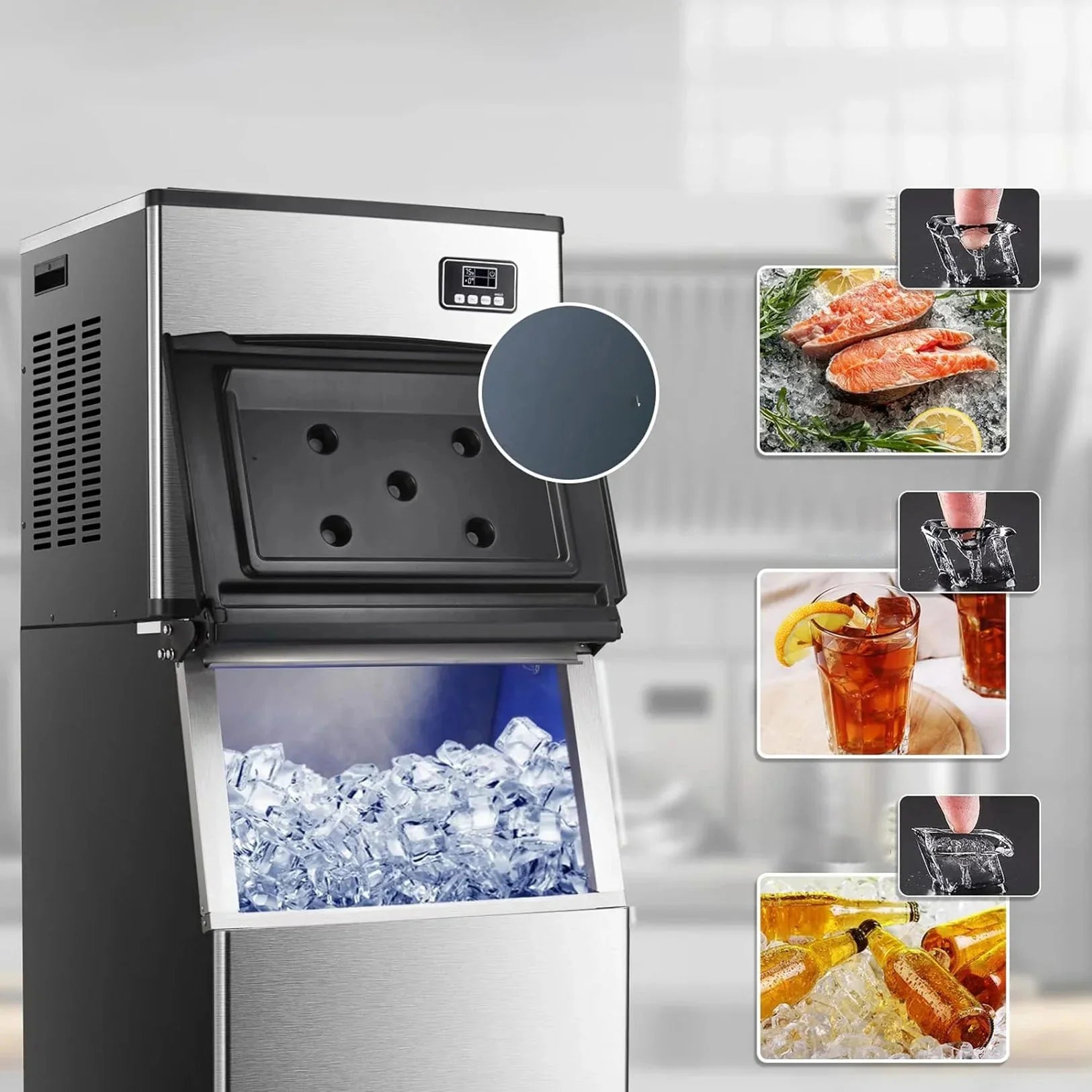 Electactic Commercial Ice Maker 400Lbs/24H