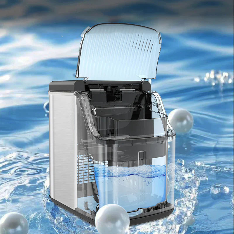 Electactic Stainless Steel Nugget Ice Maker 34Lbs/24hr