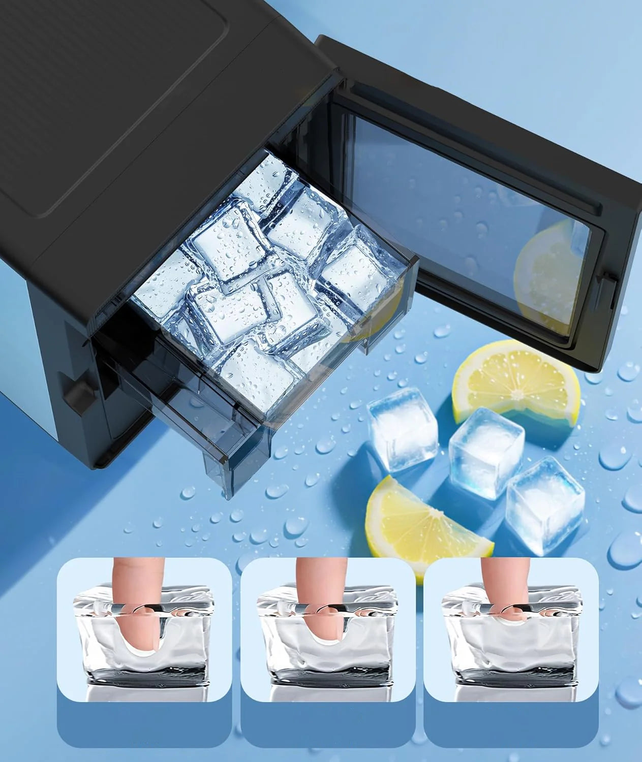 Electactic Quiet Countertop Cube Ice Makers