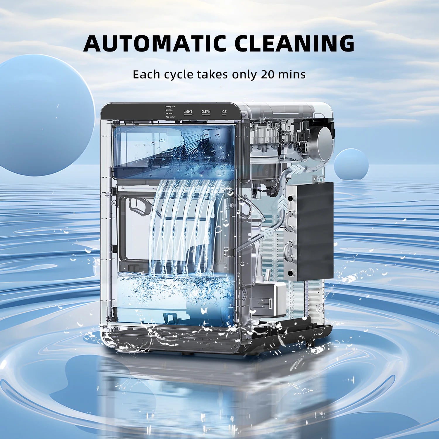 Electactic 44Lbs/Day Nugget Ice Maker