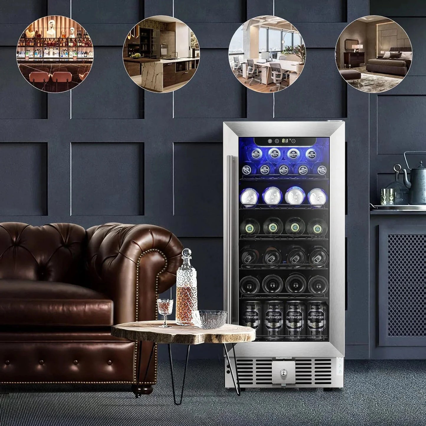 Electactic  Beverage Refrigerator Cooler 2.9 Cu.Ft