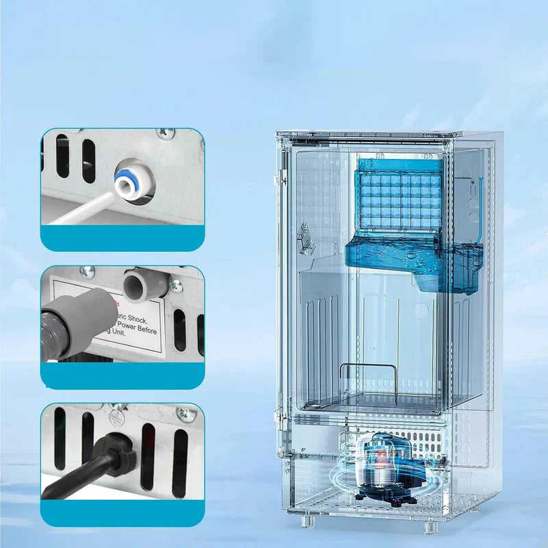 Electactic Commercial Cube Ice Maker 80lbs/24H