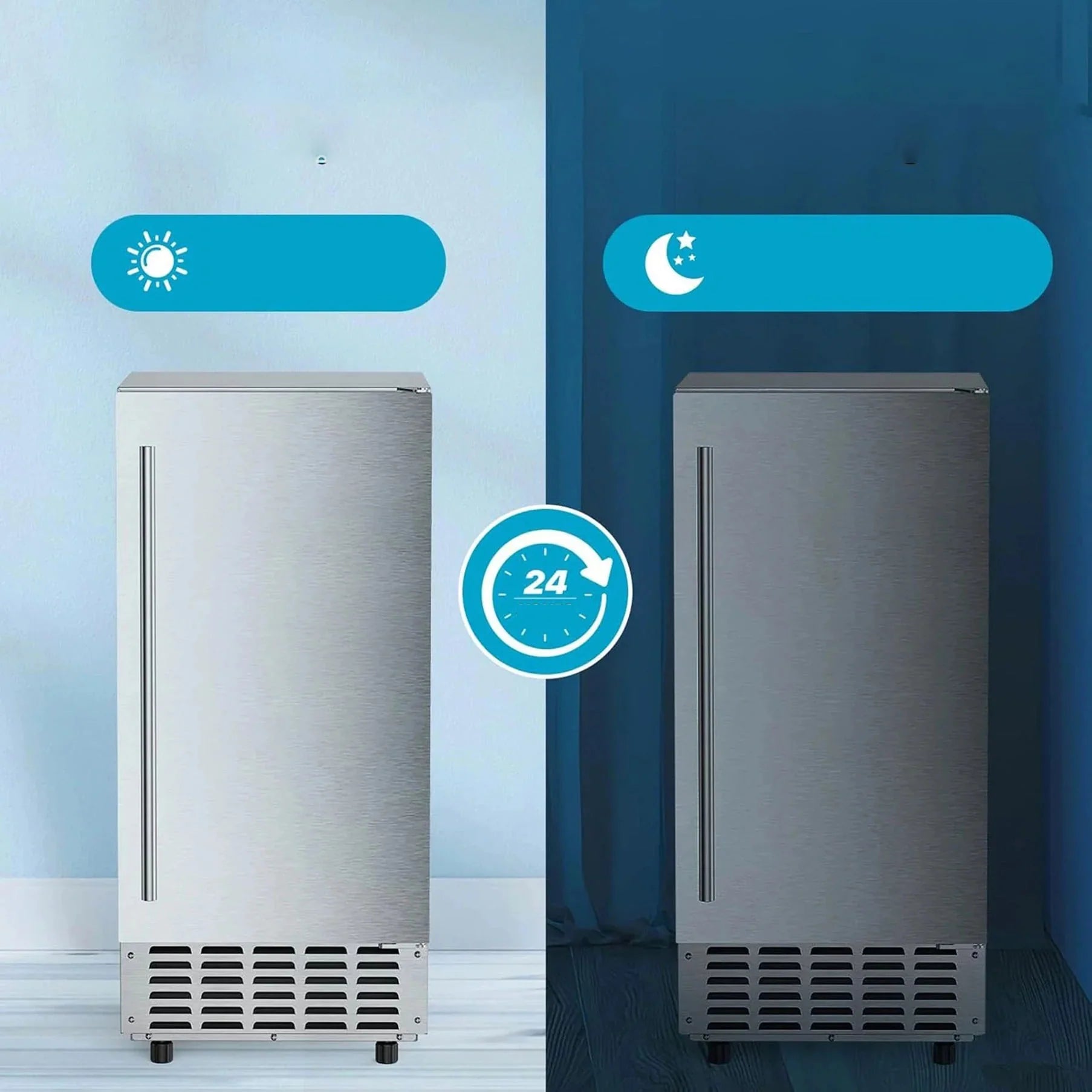 Electactic Commercial Nugget Ice Maker 66lbs/24H