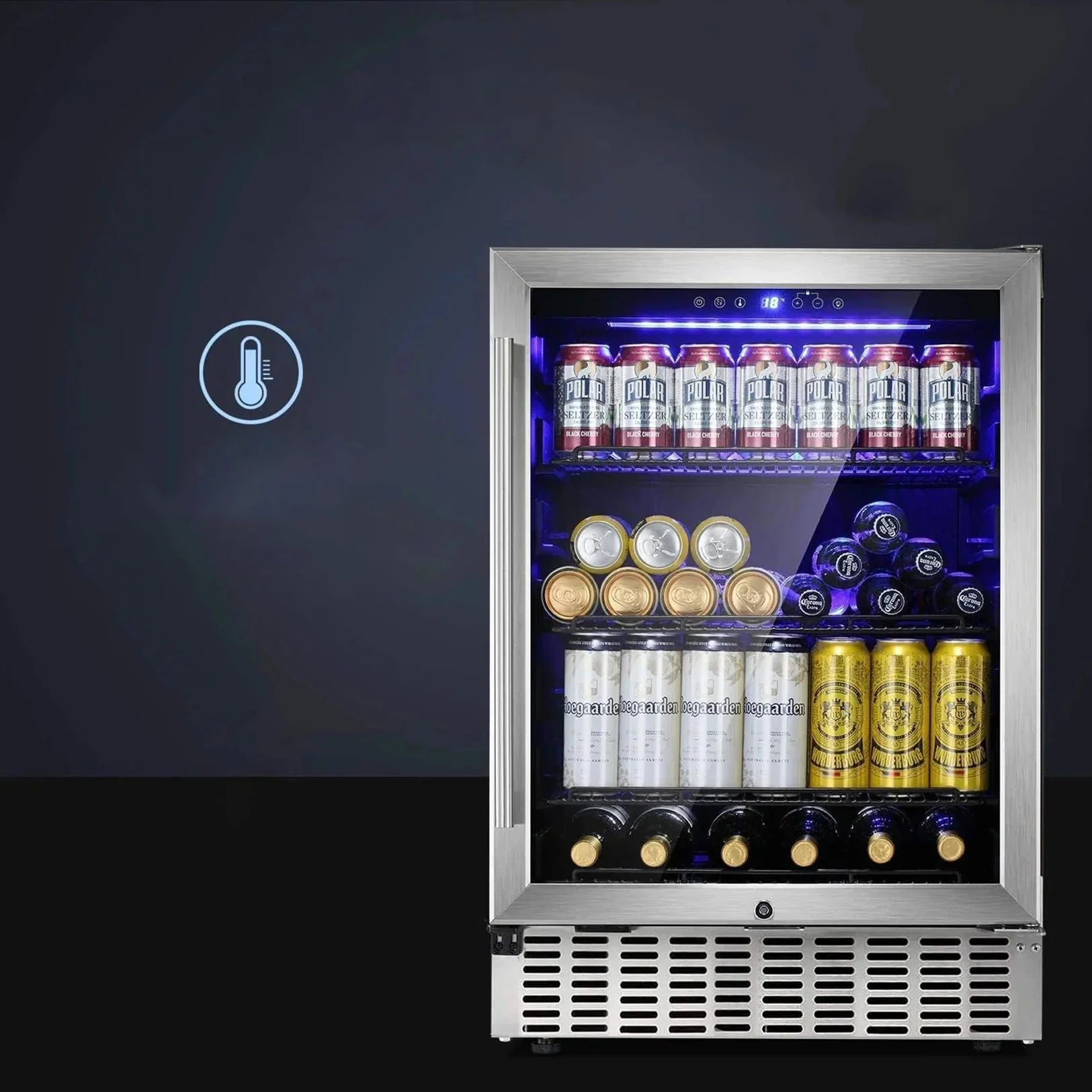 Electactic Beverage Refrigerator Cooler 46 Bottle & 156 Cans