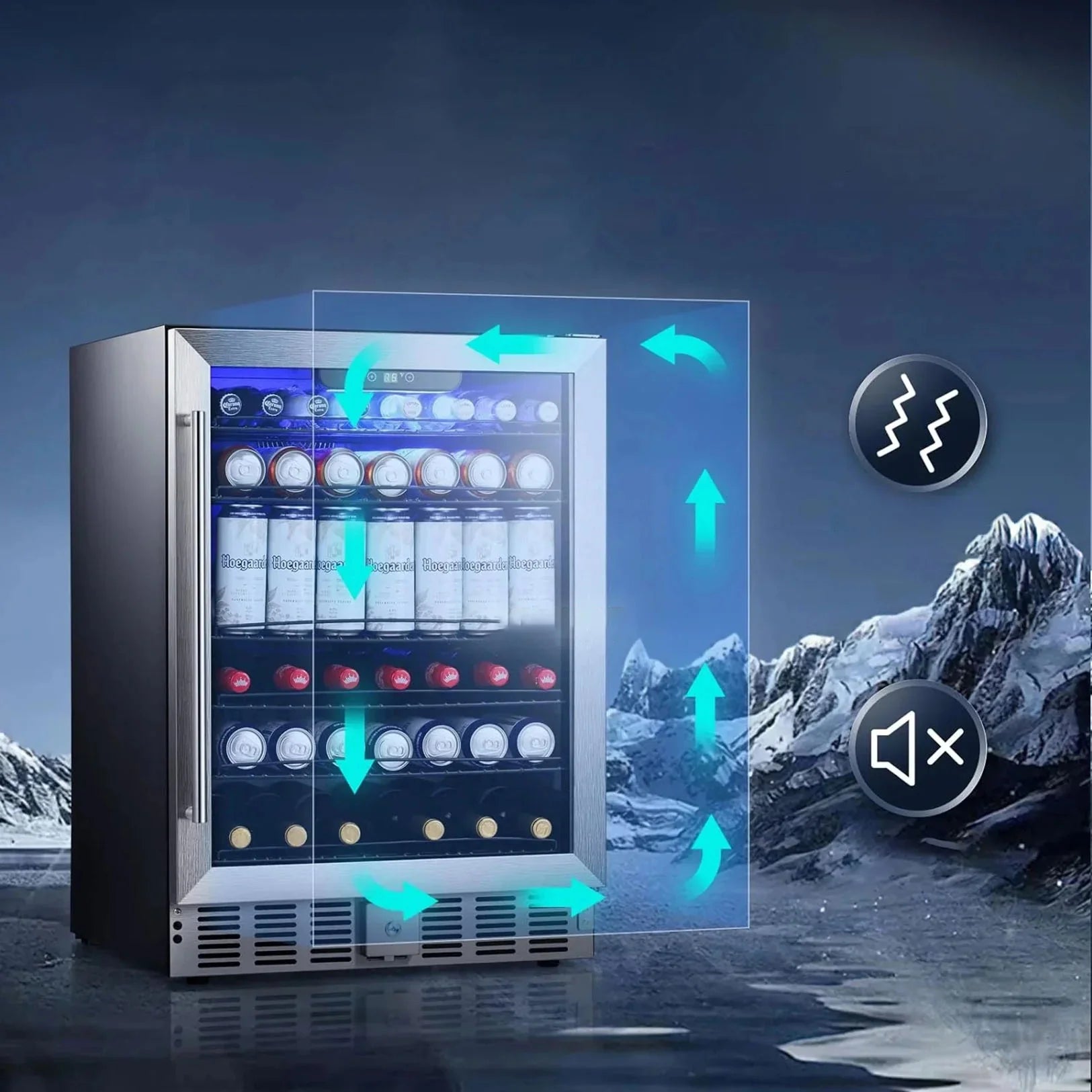 Electactic Beverage Refrigerator Cooler 5.1 Cu.Ft