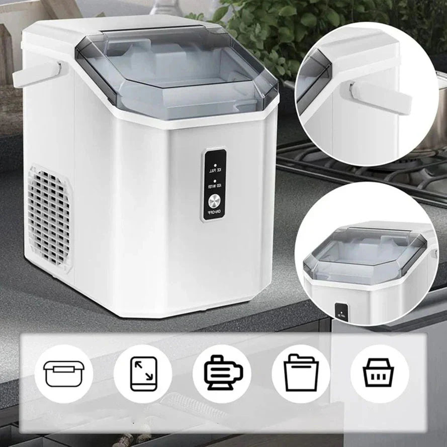 Electactic Nugget Ice Maker 34lbs/24H Self Cleaning