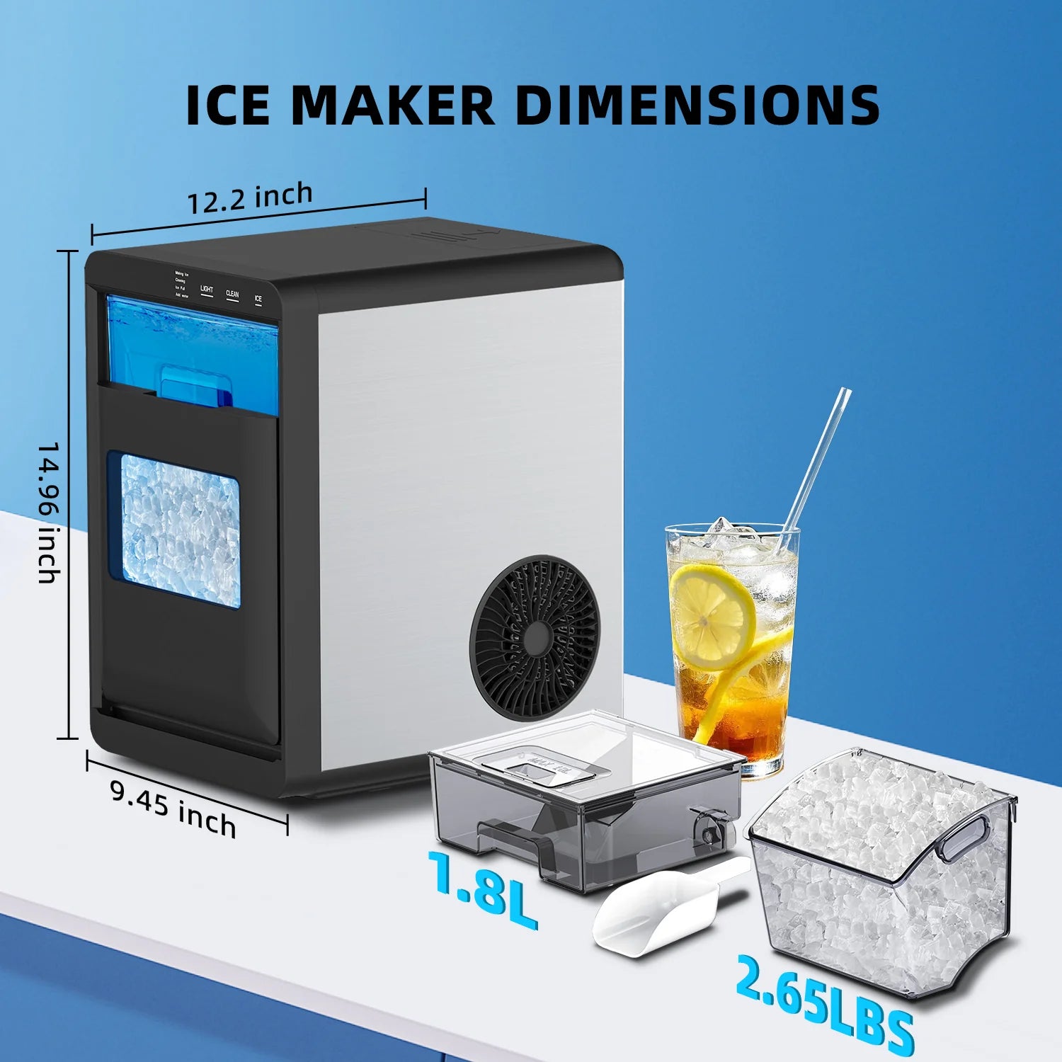 Electactic 44Lbs/Day Nugget Ice Maker